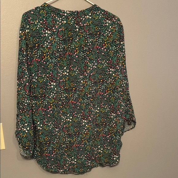 Chaps Women's Multicolor Floral Blouse - Picture 9 of 13